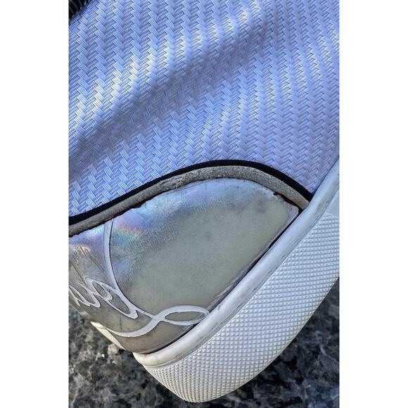 Christian Louboutin White Multicolor Mesh Leather Sneakers Sz EU 43 - Picture 7 of 16